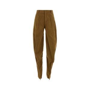 Y/PROJECT High-Waisted Twisted Seam Trousers Women CAMEL Pants